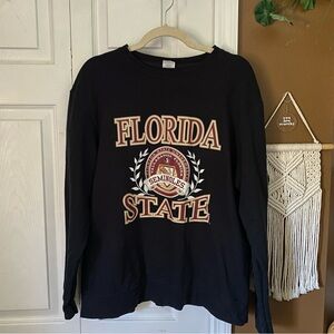 FSU Florida State University Seminoles Crewneck / Size Large